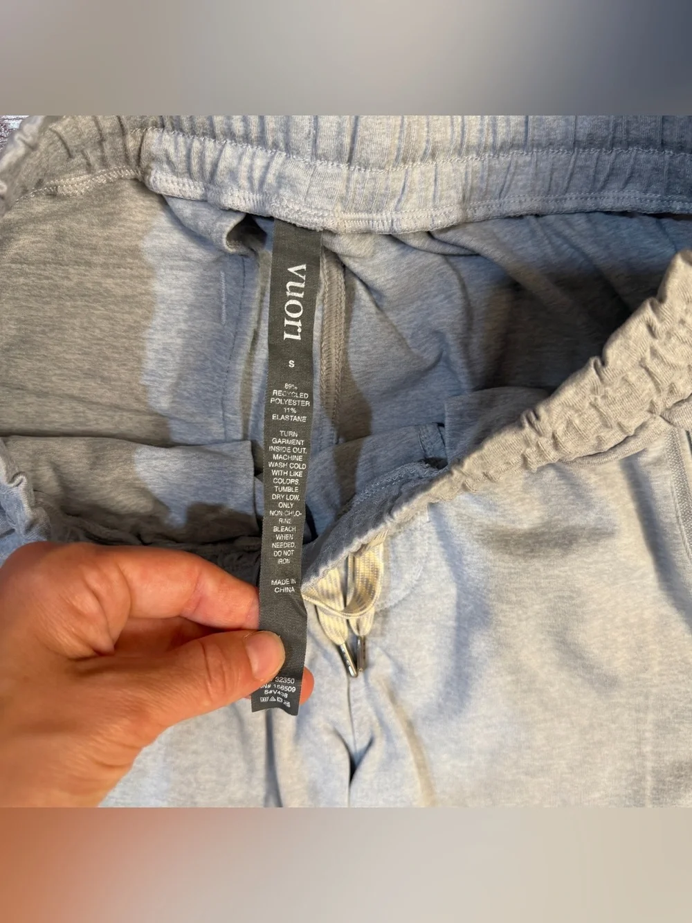 Vuori Ponto Performance Jogger in Platinum Heather (Light Gray) - Size Small